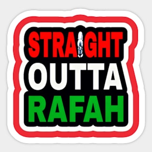 Straight Outta Rafah - Sticker - Double-sided Sticker